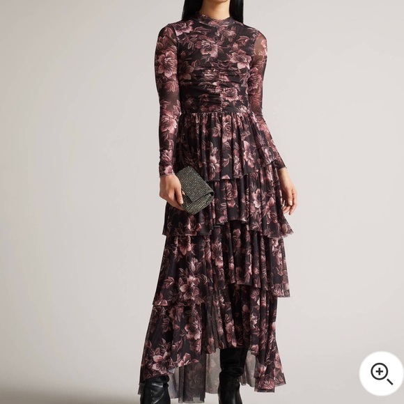 Ted Baker Dresses & Skirts - Ted baker JANETI floral tiered midi dress